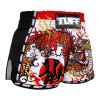 Tuff Muay Thai Shorts MRS205 Red Chinese Dragon- weiß/rot