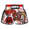Tuff Muay Thai Shorts MRS205 Red Chinese Dragon- weiß/rot