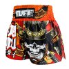 Tuff Muay Thai Shorts TMS658 Samurai Skull - rot