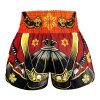 Tuff Muay Thai Shorts TMS658 Samurai Skull - rot
