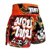 Tuff Muay Thai Shorts TMS658 Samurai Skull - rot