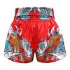 Tuff Muay Thai Shorts Red Japanese Coi Fish - rot