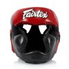 Fairtex Kopfschutz Sparring HG13 Lace-Up – Schwarz/Rot