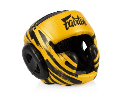 Přilba na box Fairtex Skintek HG10 M2 - černá/zlatá