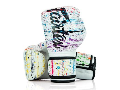 Boxerské rukavice Fairtex BGV14 Painter - bílá