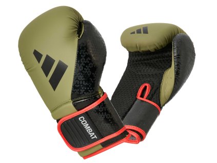 adidas boxerské rukavice Combat 50 adiC50TG - černá/zelená