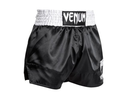 Venum šortky na thajský box Classic - černá/bílá
