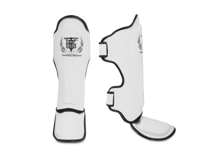 Chrániče holení Top King Boxing kožené TKSGP - bílá
