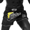 Fairtex Trenky na Thajský box - černá barva/žluté logo