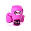 Boxerské rukavice kožené TWINS BGVL-3 - růžová tmavá