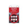 OPRO Silver chrániče zubů - černá/červená barva