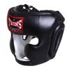 Přilba na box TWINS KOŽENÁ HGL-3 - černá/bílá