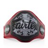 Tréninkový pás na břicho Fairtex BPV3 - červená/černá