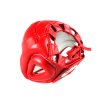 Přilba na box TWINS KOŽENÁ HGL-3 - červená/bílá