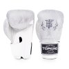 Boxerské rukavice TOP KING Super Air Snake TKBGSS-02A - stříbrná/bílá