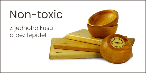 Non-toxic.Z jednoho kusu a bez lepidel