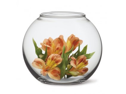 Váza sklo 21,5 cm kulatá