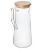 Džbán skleněný s bambusovým víčkem 1,5 l