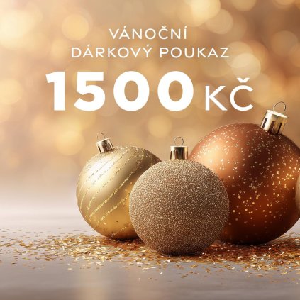 Vánoční dárkový poukaz v hodnotě 1500 Kč