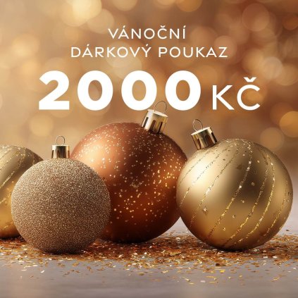 Vánoční dárkový poukaz v hodnotě 2000 Kč