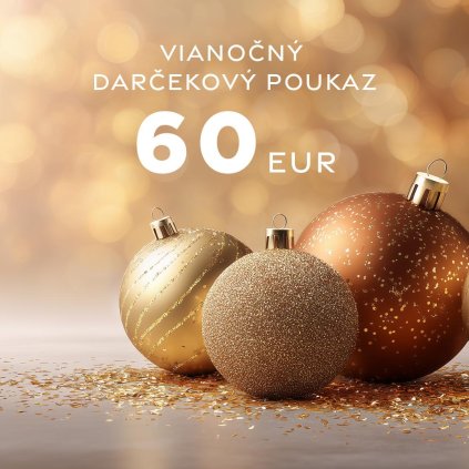 Vianočný darčekový poukaz v hodnote 60 €