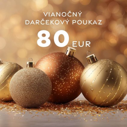 Vianočný darčekový poukaz v hodnote 80 €