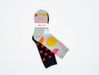 Pestrobarevné veselé ponožky Dot