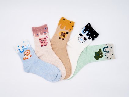 Veselé lýtkové ponožky Animals