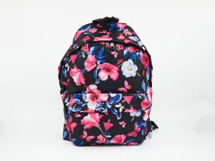 Pohled na dámský batoh s popruhy FlowerBlossom zepředu