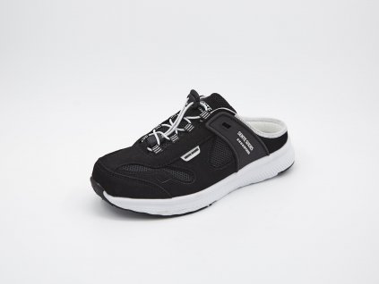 Pantofle ve sportovním designu unisex černo-bílé Sonny - jiný pohled
