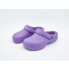 Gumové zateplené pantofle Purple - pár