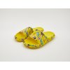 Pantofle dětské gumové se zvířátky žluté Polly - pár