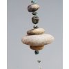 Říční závěs s africkým tyrkysem a feng shui koulí
