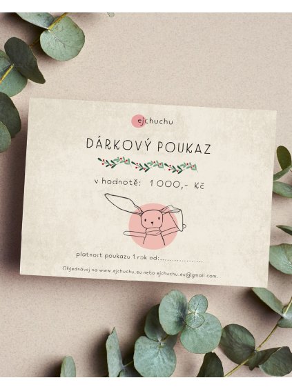 Poukaz v hodnotě 1000,- Kč
