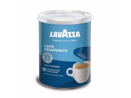 Lavazza Dek, bezkofeinová mletá káva, dóza 250g