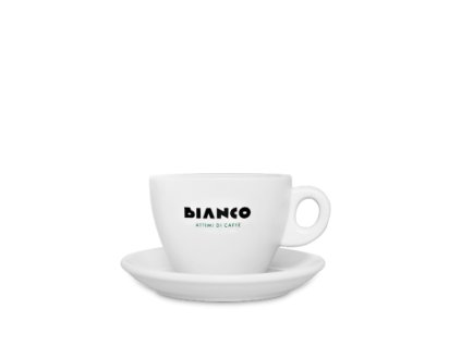 Šálka s podšálkou Bianco caffe espresso