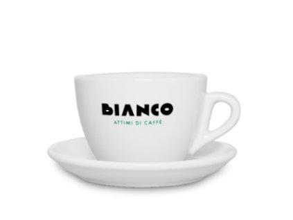 Šálka s podšálkou Bianco caffe cappuccino
