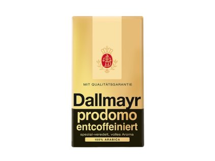 Dallmayr bezkofeinová zrnková káva 500g