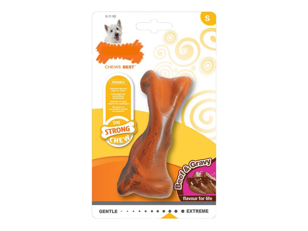 Hračka na žuvanie psa Nylabone Strong Chew Omáčka Mäso Guma Veľkosť S