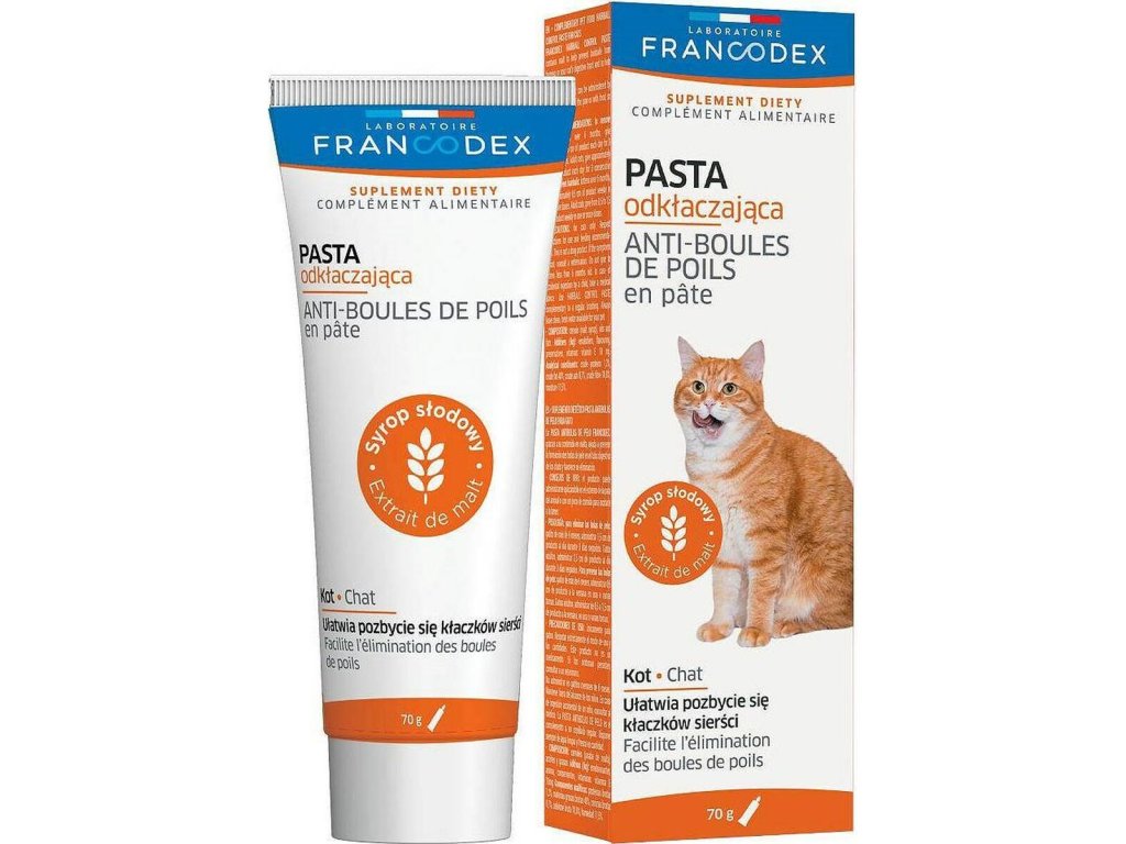 Výživový doplnok Francodex FR179124 control bolas de pelo 70 g