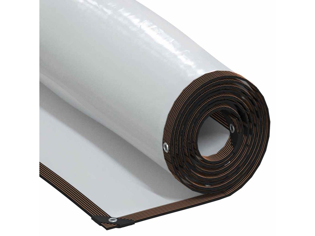 vidaXL Priehľadná plachta s okami 2x12 m Polyetylén
