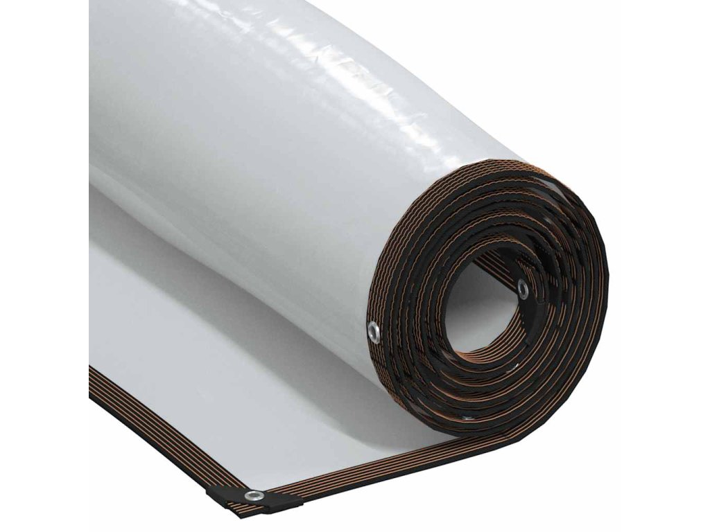 VidaXL Priehľadná plachta s okami 2x6 m Polyetylén