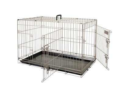 Pet Crate "Ebo" Metallic Brown 92x56x64 cm 517582
