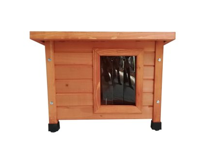 Vonkajší domček pre mačky XL 68,5x54x51,5 cm drevo hnedý