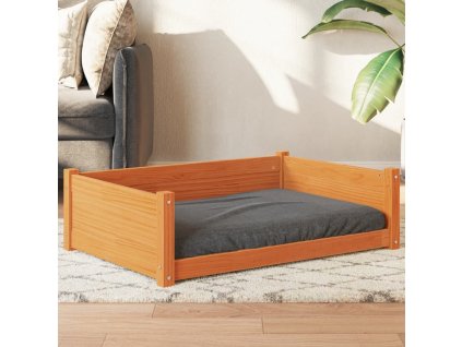 Pelech pre psa voskovohnedý 95,5x65,5x28 cm masívna borovica