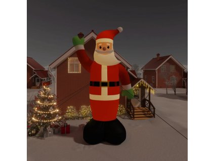 Vianočný nafukovací Santa Claus s LED diódami 820 cm