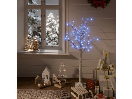 Vianočný stromček/vŕba 120 LED 1,2 m, modrá, dovnútra/von