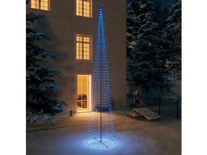 Vianočný stromček, kužeľ, 752 LED, modré svetlo 160x500 cm