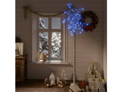 Vianočný stromček/vŕba 200 LED 2,2 m, modrá, dovnútra/von