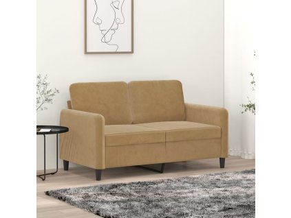 2-miestna pohovka hnedá 120 cm zamat